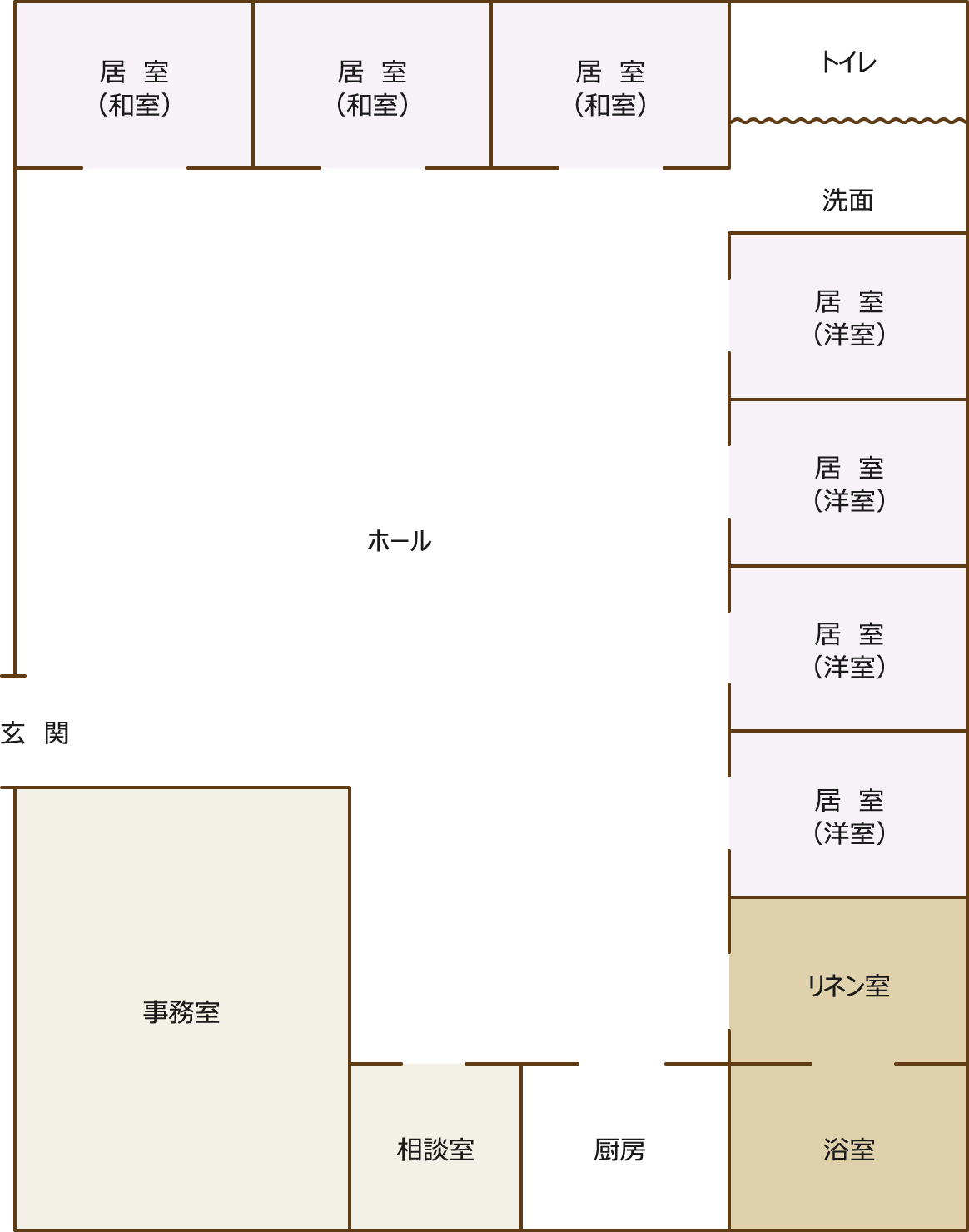 小規模多機能型居宅介護ホーム 幸楽苑のフロアマップ